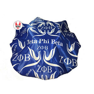 Zeta Phi เบต้าผ้าซาตินสำหรับผู้หญิงปักลายที่คาดผมปรับได้ใช้ได้ทุกฤดูกาล - Product Image 2