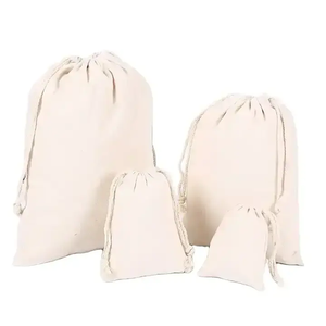 Pochette cosmétique en toile de coton couleur ivoire avec cordon de serrage, sac 100% coton, impression sérigraphique, emballage cadeau pour cartes de tarot - Product Image 4