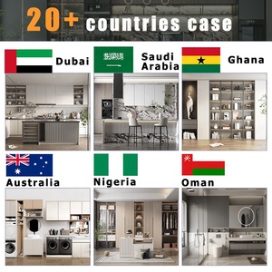 Mobili da <span class=keywords><strong>Cucina</strong></span> Modulari di Lusso Neri Opachi con Porte Smart a Sollevamento, Armadietti Completi Personalizzati per Tutta la Casa con <span class=keywords><strong>Isola</strong></span> <span class=keywords><strong>Cucina</strong></span> in Legno Impiallacciato - Product Image 3