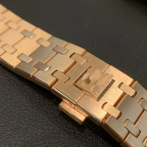 Montres de luxe RLX /PP CNC personnalisées-Bracelet en or rose 9K-18K avec lunette en diamant (service OEM) - Product Image 3