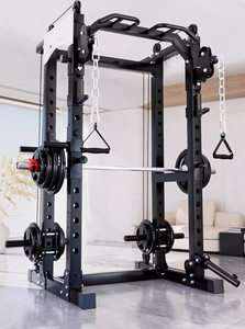 Nhà Máy đa chức năng phòng tập thể dục khung vượt qua cáp đào tạo thiết bị tập thể dục trạm thương mại Barbell Squat giá - Product Image 4