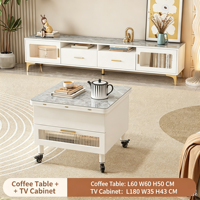 Table d'appoint multifonctionnelle convertible pour café et repas, table relevable à roulettes avec tiroir de rangement, pliable, pour canapé et salon