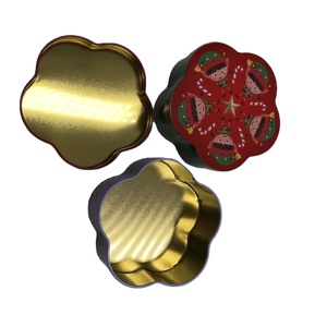 Boîte vide en métal d'emballage de biscuit de nouvelle forme de différents styles de luxe de haute qualité - Product Image 4