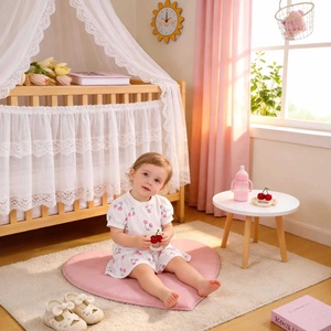 Conjunto de Dos Piezas de Moda Infantil para Niñas, Top con Mangas Abullonadas y Falda con Volantes - Product Image 4