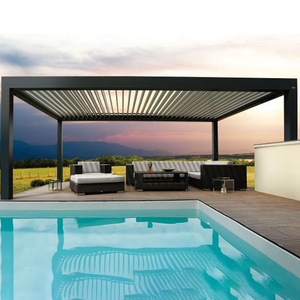 Pergola intelligente Bioclimatica Retractil Pergola en aluminium Pergola rétractable étanche persiennes de toit - Product Image 3
