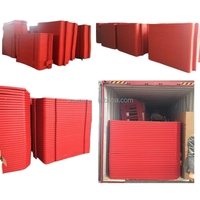Barrière de sécurité routière amovible 2000*1000mm, panneau de clôture en plastique rouge, barrière de stationnement routier