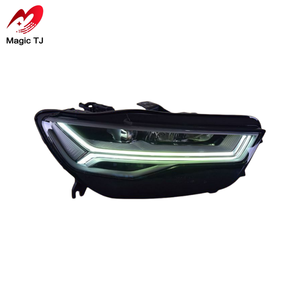 Fari Anteriori a LED per <span class=keywords><strong>Audi</strong></span> <span class=keywords><strong>A6</strong></span> A6L C7 Avant <span class=keywords><strong>Allroad</strong></span> 2012 2013 2014 2015 2016 2017 2018 Accessori Auto Aggiornamento Proiettori Anteriori - Product Image 1