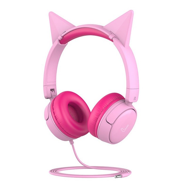 Shareable 3.5mm Straight Insertion Type Wired Music Earphones & Headphones for Kids Folding and Retractable