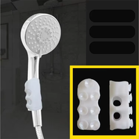 Accessoire universel réglable en silicone pour robinet de salle de bain, haute pression, économie d'eau, support mural pour pommeau de douche