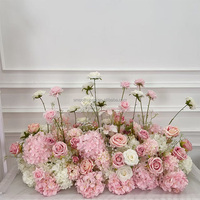 Décoration florale pour allée de mariage, fleurs artificielles de 80 cm et 100 cm, décoration florale pour allée, fleurs de mariage roses personnalisées