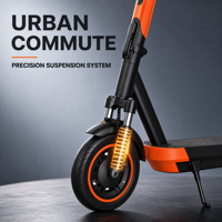 Trottinette électrique pliable populaire pour la ville, moteur stable, batterie durable, double frein électronique, pour usage quotidien en ville par les adultes