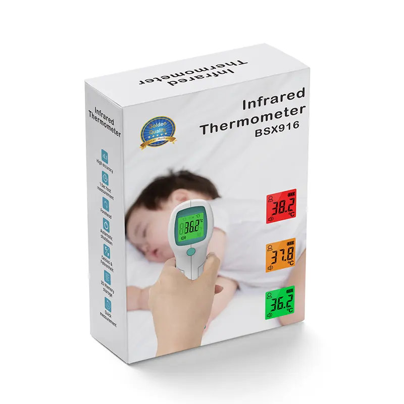 CE Approved Medical Clinical Fever Household Head Non Contact Temperature Forehead Digital Infrared Thermometer