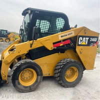 Chargeuse compacte Caterpillar 246D d'occasion, faible nombre d'heures de fonctionnement, capacité nominale de 2,3 tonnes, moteur de 82 kW, pompe hydraulique d'origine, modèle 2023