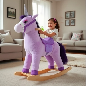 <span class=keywords><strong>Cheval</strong></span> à <span class=keywords><strong>bascule</strong></span> et chaise toboggan pour enfants DR, <span class=keywords><strong>cheval</strong></span> à <span class=keywords><strong>bascule</strong></span> <span class=keywords><strong>licorne</strong></span> - Product Image 1