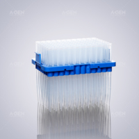 Embouts de pipette universels transparents 1250uL 101,9MM en blister, consommables en plastique pour laboratoire