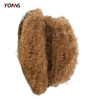 Yotchoi bulk per capelli umani crespi Afro stretti per dreadlocks o trecce a spirale 4 pezzi/confezioni