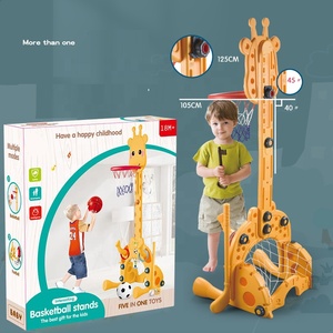 Support de basket-ball réglable multifonctionnel 5 en 1, ensemble de jeu de lancer d'anneau de golf de football, cerceau de basket-ball, <span class=keywords><strong>jouet</strong></span> de sport d'intérieur - Product Image 5