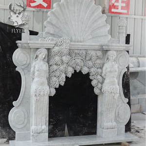 पश्चिमी शैली की फैक्टरी थोक सफेद संगमरमर की मूर्ति फिकेट मैटल - Product Image 6