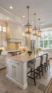 Hot Sale Australia Custom Hampton Style Solid Wood Kitchen Cabinets with Beautiful Island - Product Image 6