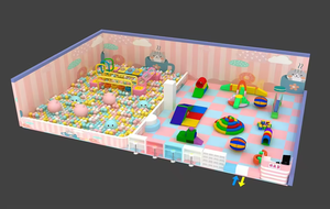 Nouveau design d'équipement de jeu doux d'intérieur pour tout-petits kits d'activités de jeu doux ensemble de jeu de terrain de jeu doux d'intérieur