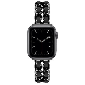 15 Estilos <span class=keywords><strong>de</strong></span> Pulseras <span class=keywords><strong>de</strong></span> Cadena Metálica para Mujer, Correas <span class=keywords><strong>de</strong></span> Reloj Inteligente <span class=keywords><strong>de</strong></span> Cuero y Acero Inoxidable para <span class=keywords><strong>Apple</strong></span> <span class=keywords><strong>Watch</strong></span> 10 9 8 - Product Image 4