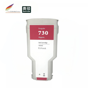 Cartucho de Tinta Compatible para Plotter <span class=keywords><strong>HP</strong></span> 745 DesignJet Z2600 Z5600 PostScript, 300 ml Cada Uno - con Chip Inteligente - Product Image 3