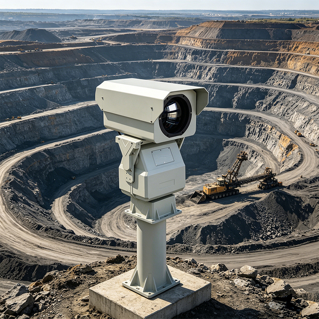 Uncooled Long Range Thermal Security Camera, Thermal Infrared PTZ Camera with VOx Infrared Camera Module