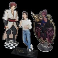 Blanc personnalisé Transparent Anime acrylique dessin animé présentoirs pas de minimum pas cher Table imprimée UV découpée à l'emporte-pièce