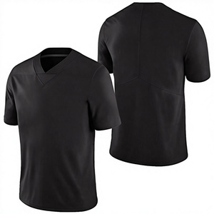 Healy Men's Black V-Neck Short Sleeve Moisture Wicking <b>Polyester</b> <b>T</b>-<b>Shirt</b> Regular Fit All Seasons Solid Color Pullover Top - Product Image 2