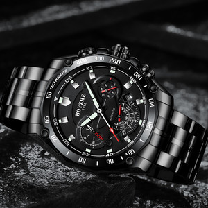 นาฬิกาข้อมือผู้ชาย <span class=keywords><strong>BOYZHE</strong></span> 014 ระบบออโตเมติก กลไกจักรกล เรืองแสง แบรนด์ดัง นาฬิกาสปอร์ตผู้ชาย สายสแตนเลสสตีล Relogio Masculino - Product Image 3