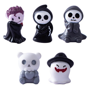 ชุดตุ๊กตาเรซิ่นฮาโลวีน รูปผีปีศาจพ่อมดขนาดเล็ก ของตกแต่งบ้านภายในอาคาร - Product Image 5