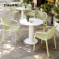 Table et chaises de balcon, chaise de jardin pour les loisirs au bord de la piscine, table basse d'extérieur, mobilier de terrasse de restaurant, mobilier imperméable
