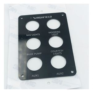 Panel de Control de Barco con Corte CNC Personalizado, Impresión de Serigrafía en PMMA de 2 mm de Espesor con Adhesivo Posterior - Product Image 6