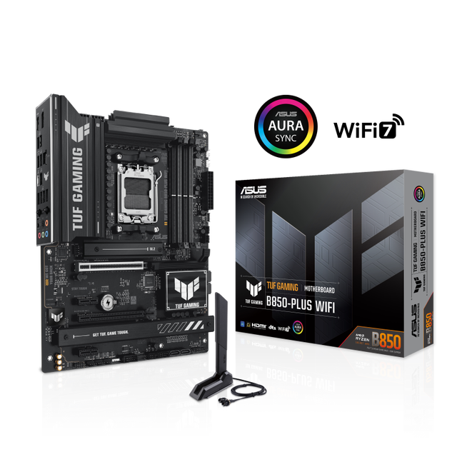 ASUS TUF Gaming B850-PLUS WiFi AMD AM5 B850 ATX Motherboard AM5 for AMD Ryzen 9000 & 8000 & 7000 Series 4 X DDR5 256GB,