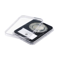 Étui de protection pour pièces de monnaie en mousse EVA noire, support d'affichage, boîte de rangement, capsule, étuis en acrylique transparent, porte-pièces de monnaie en argent