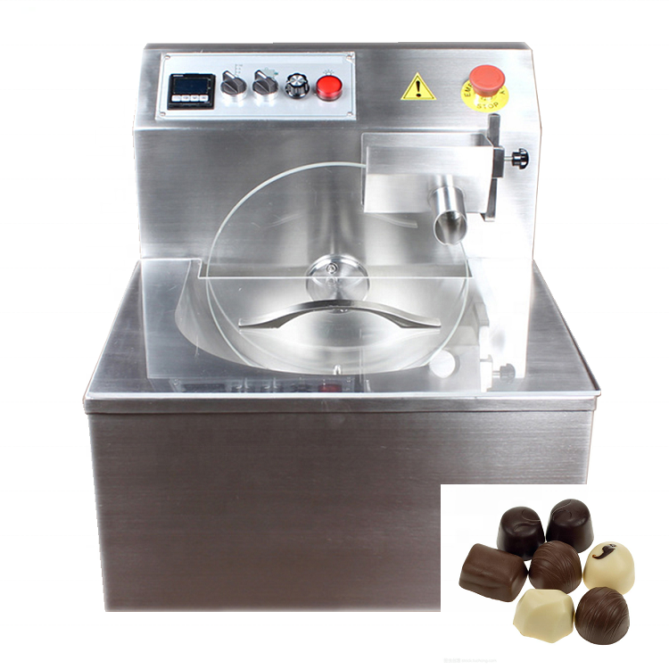 Machine de trempe de chocolat automatique petite 8KG 15KG mini machine de moulage de fabrication de chocolat à vendre