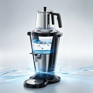 Ensemble théière et bouilloire 2 en 1, bouilloire électrique en verre SCHOTT, appareil de cuisine intelligent, bouilloire électrique en verre - Product Image 1