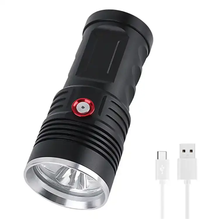 XHP50 Lanterna LED Alta IPX6 À Prova D 'Água 3 Modos Recarregável Mão Enchimento Tamanho 2000 Lumen Lanterna