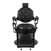 Chaise de barbier noire verte personnalisée avec pompe hydraulique réglable Équipement de coiffure de levage inclinable pour salle de sport en plein air