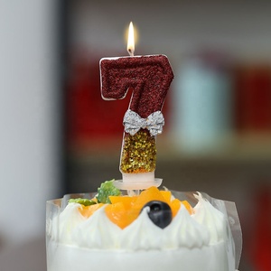 Fundday เทียนเค้กวันเกิดทำจากขี้ผึ้งพาราฟินแปลกใหม่สำหรับงานเลี้ยงคริสต์มาสและงานเฉลิมฉลอง 'ความสุข' - Product Image 6