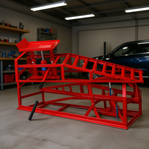 Rampes hydrauliques rouges pour voitures, 5 tonnes, support de cadre de levage pour garage automobile, outil de service robuste pour véhicules lourds - Product Image 2