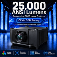 Projecteur laser 25000 Lumens pour grandes surfaces, 3LCD 1920x1200, prise en charge 4K, projection extérieure avec fusion de images, projection mapping, OEM ODM