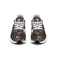 Baskets légères pour femme en cuir et maille, avec patchwork à motifs de champignons Amanita, logo personnalisable, semelle EVA, pour la marche et les occasions formelles, collection Printemps