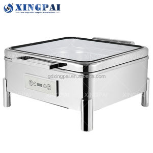 XINGPAI Fournitures hôtelières Réchaud électrique en acier inoxydable 201 avec contrôle de température, ensemble de réchauds pour buffet et <span class=keywords><strong>traiteur</strong></span> - Product Image 4