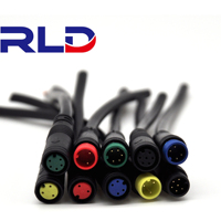 Connecteur étanche M8 3 broches pour accélérateur de vélo électrique, accélérateur complet, accélérateur demi-tour, poignée d'accélérateur de vélo électrique, étanche/SM C