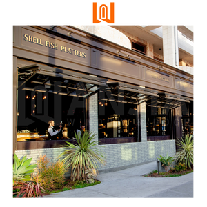 Nhà hàng thương mại DỌC Bifold cửa Windproof nhôm gấp cửa sổ kính - Product Image 1