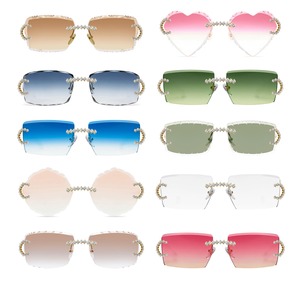Indian Exporter Luxury Moissanite Diamond Sunglasses <b>Mirror</b> Thick Frame Iced Design for Rap Stage Shows Customizable Available - Product Image 4