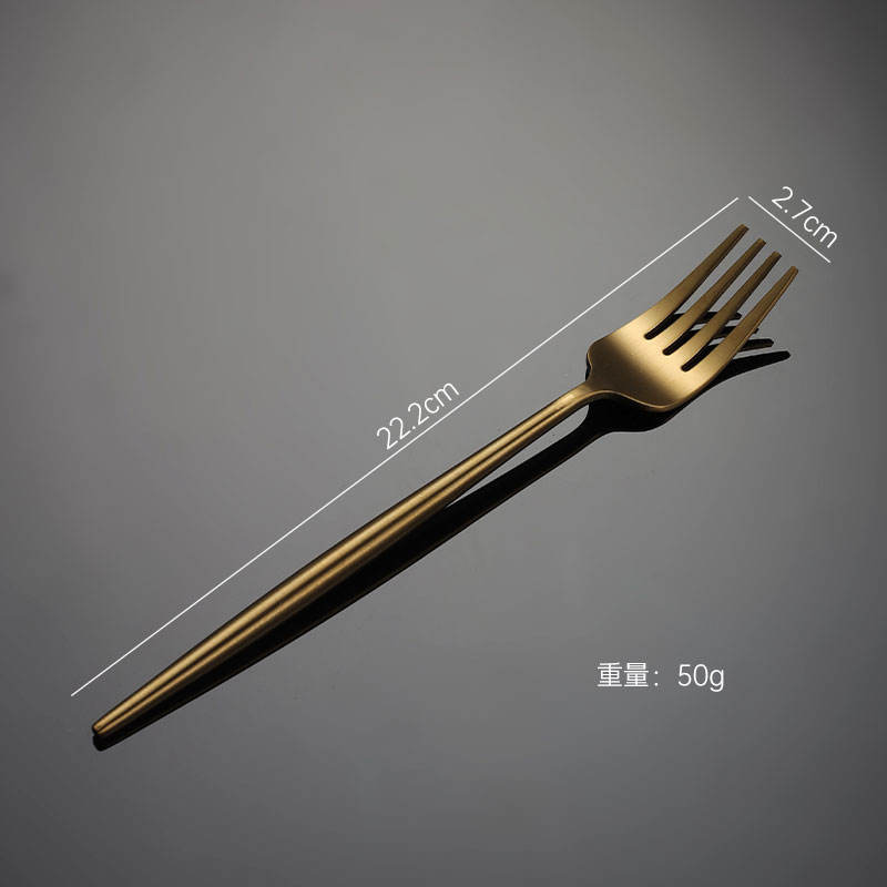 Gold dinner fork
