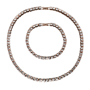Hip Hop Tenis Bratara Si <span class=keywords><strong>Colier</strong></span> Cu Gheata - Product Image 1