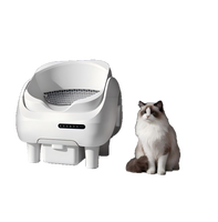Bac à litière automatique intelligent pour chat avec élimination des odeurs, grande capacité, design écologique, espace intérieur et grand bac à déchets